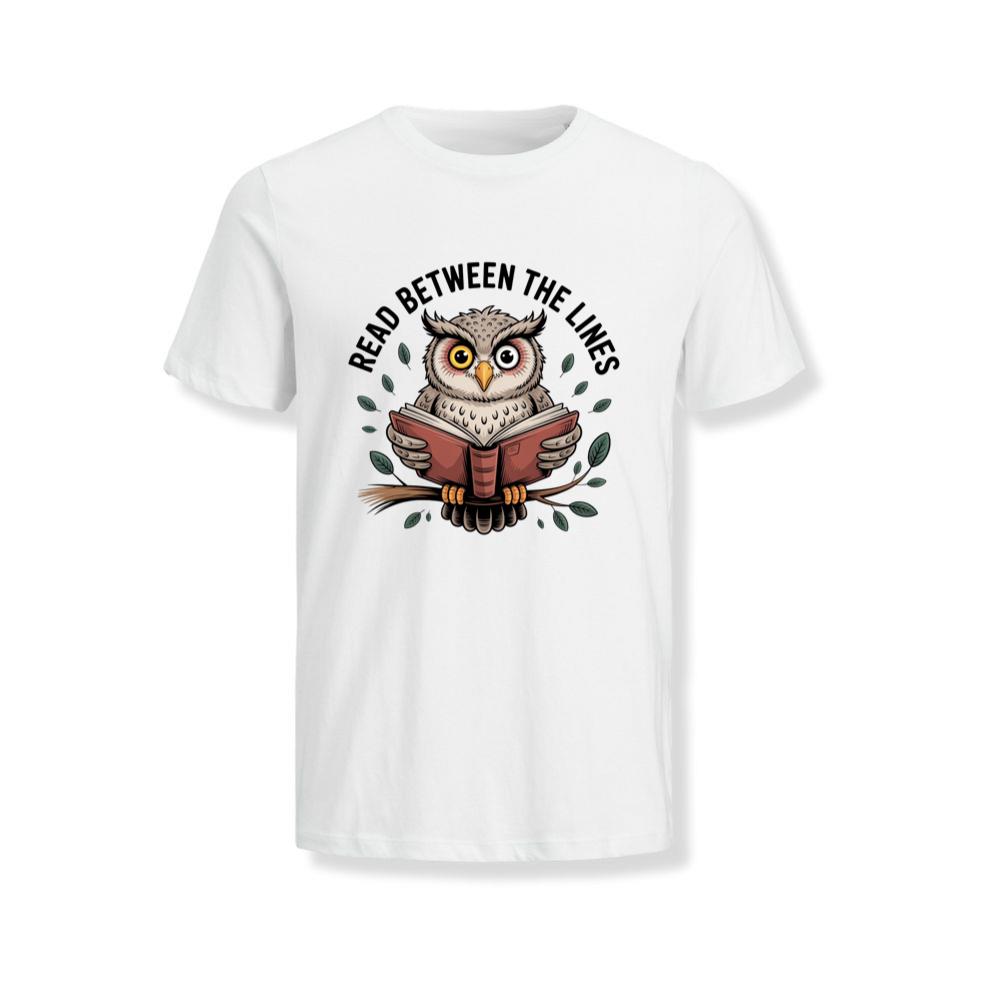 Read Between the Lines Wise Owl Reading Book T-Shirts
