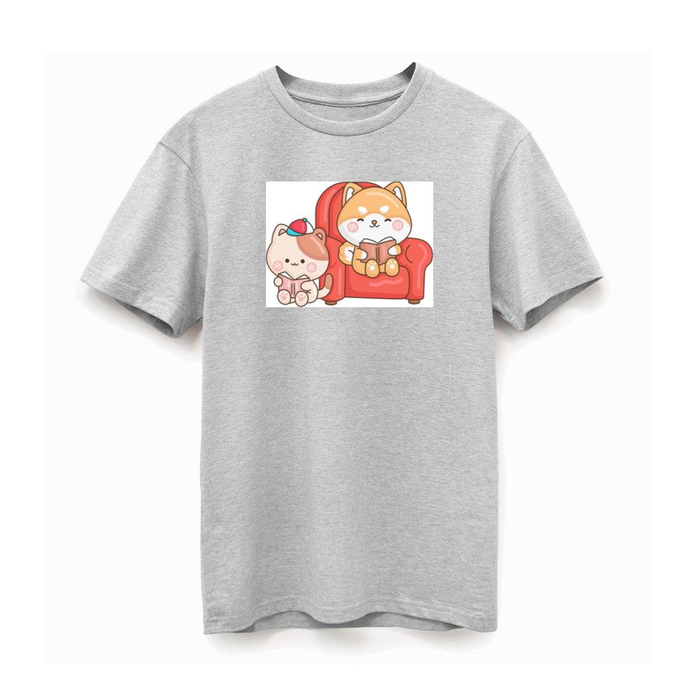 Reading Cats in Red Chair TShirts Pagetees