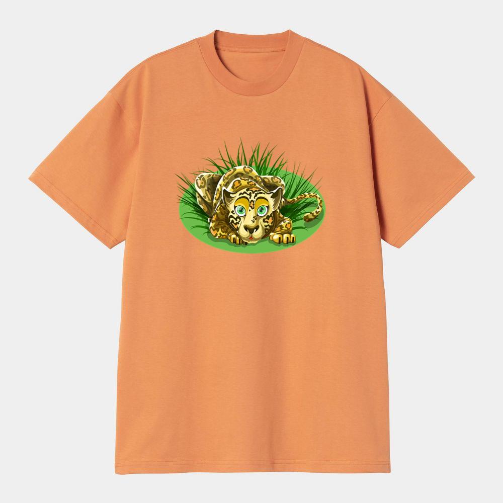 Realistic Leopard Hiding in Grass T-Shirts