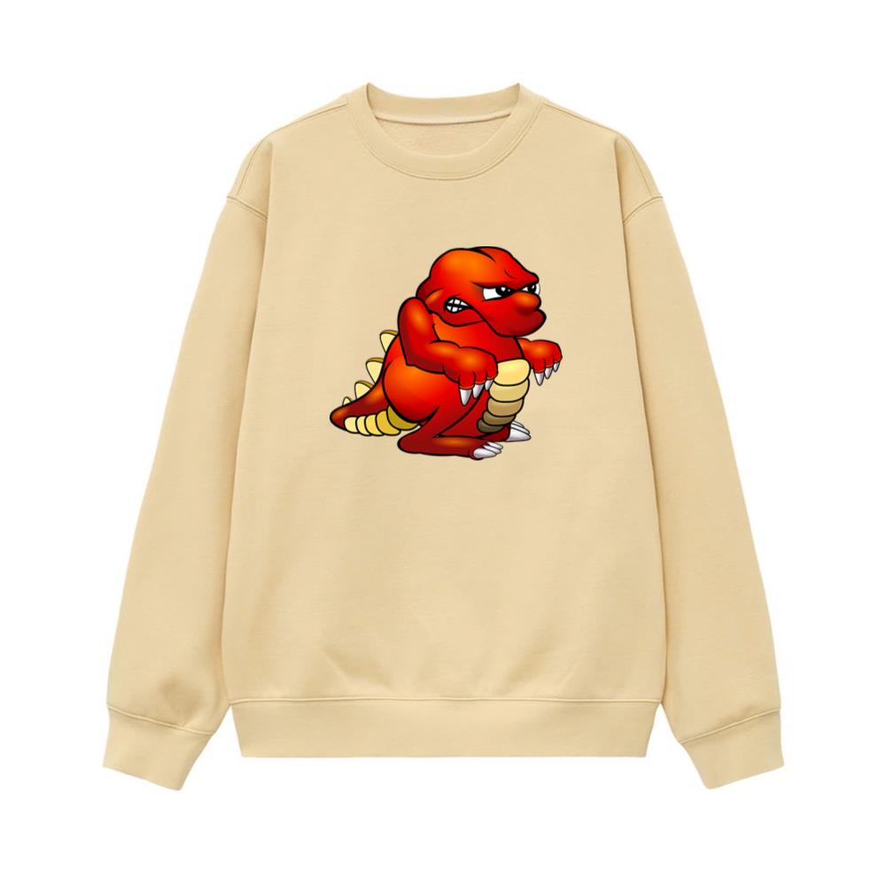 Red Angry Dinosaur With Claws Sweatshirt