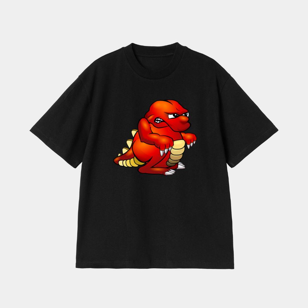 Red Angry Dinosaur With Claws T-Shirt