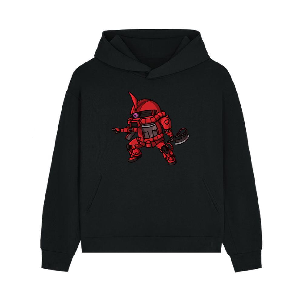 Red Armored Mecha Fighter Hoodie