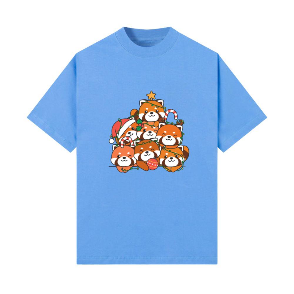 Red Panda Christmas Tree Funny Animal T-Shirt