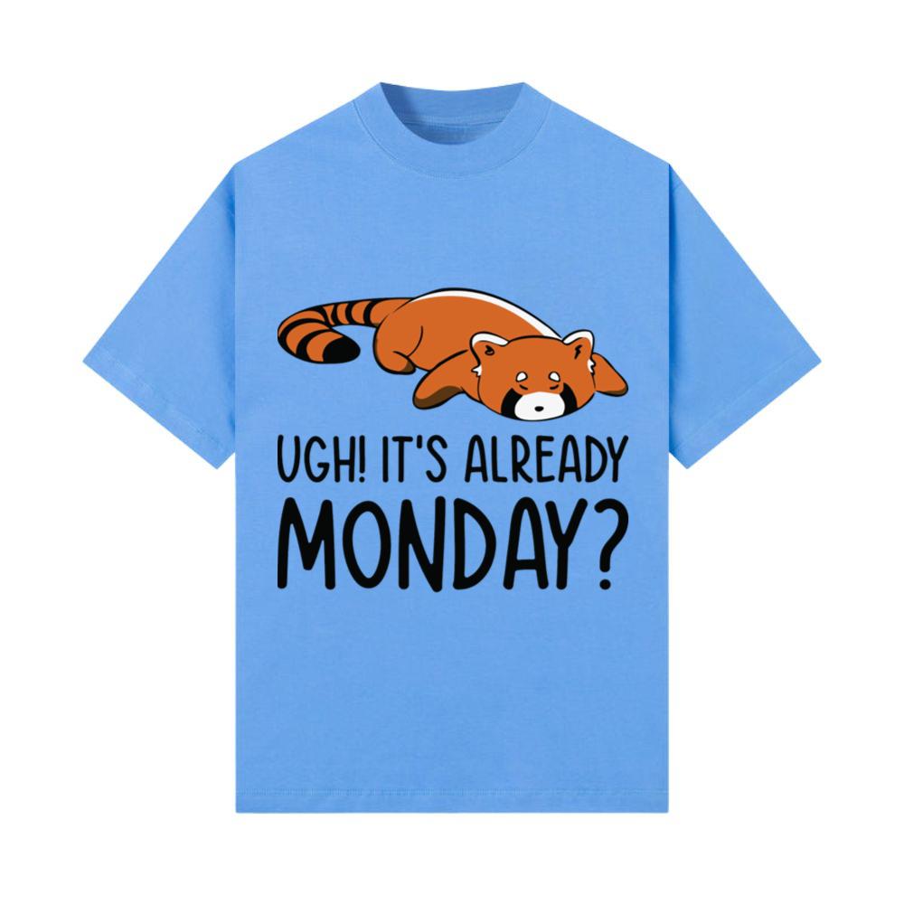 Red Panda Sleeping Cute Animal Lazy Monday T-Shirt