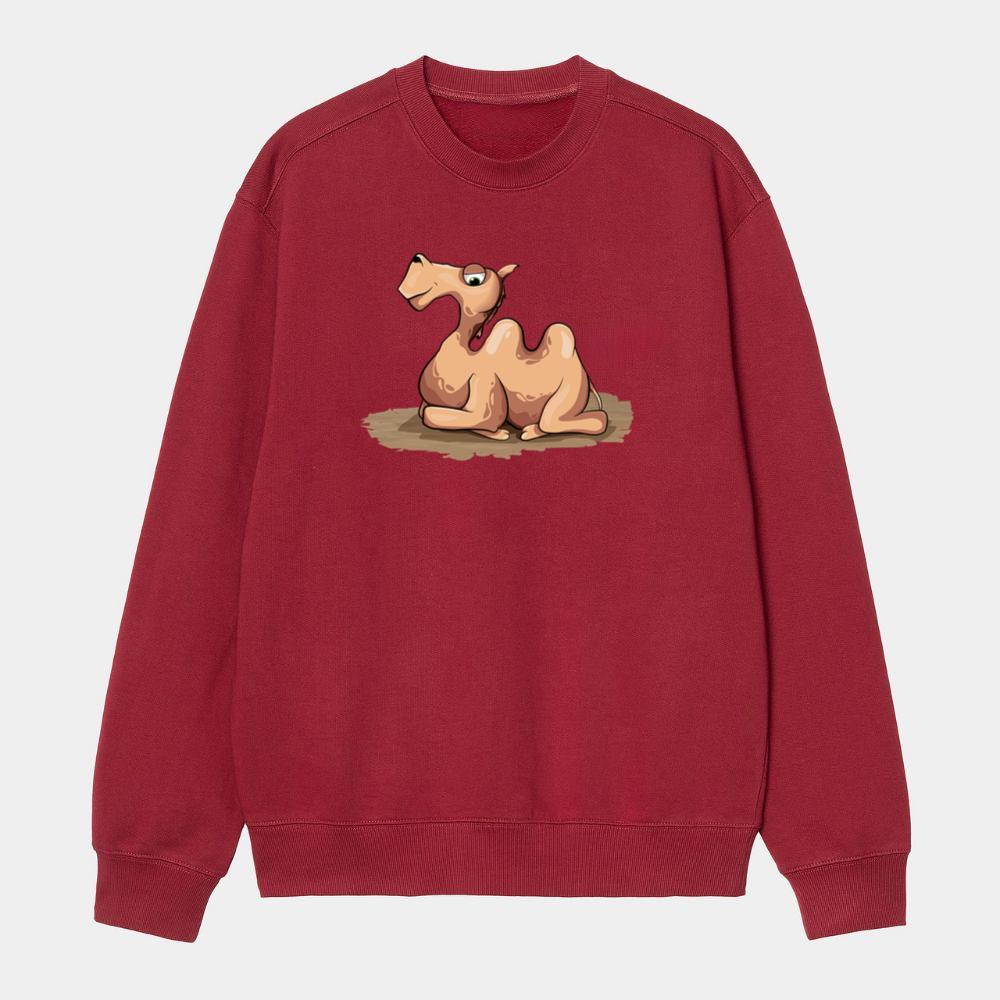 Relaxed Camel With Big Eyes Sweatshirt