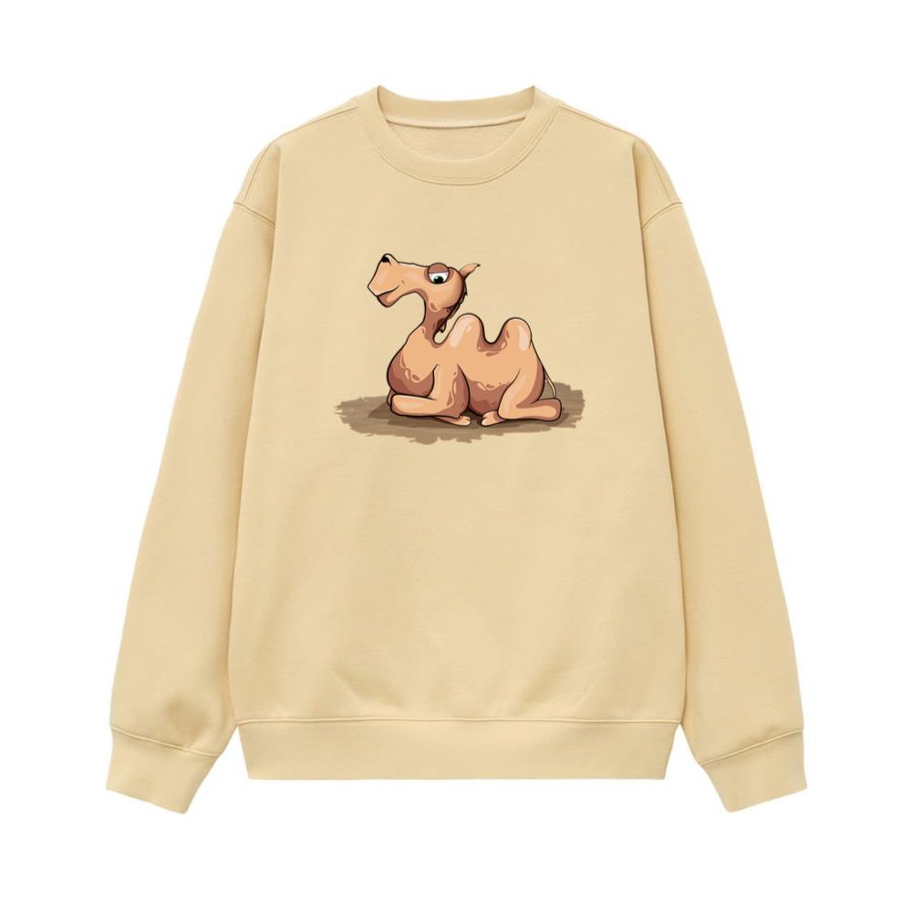 Relaxed Camel With Big Eyes Sweatshirt