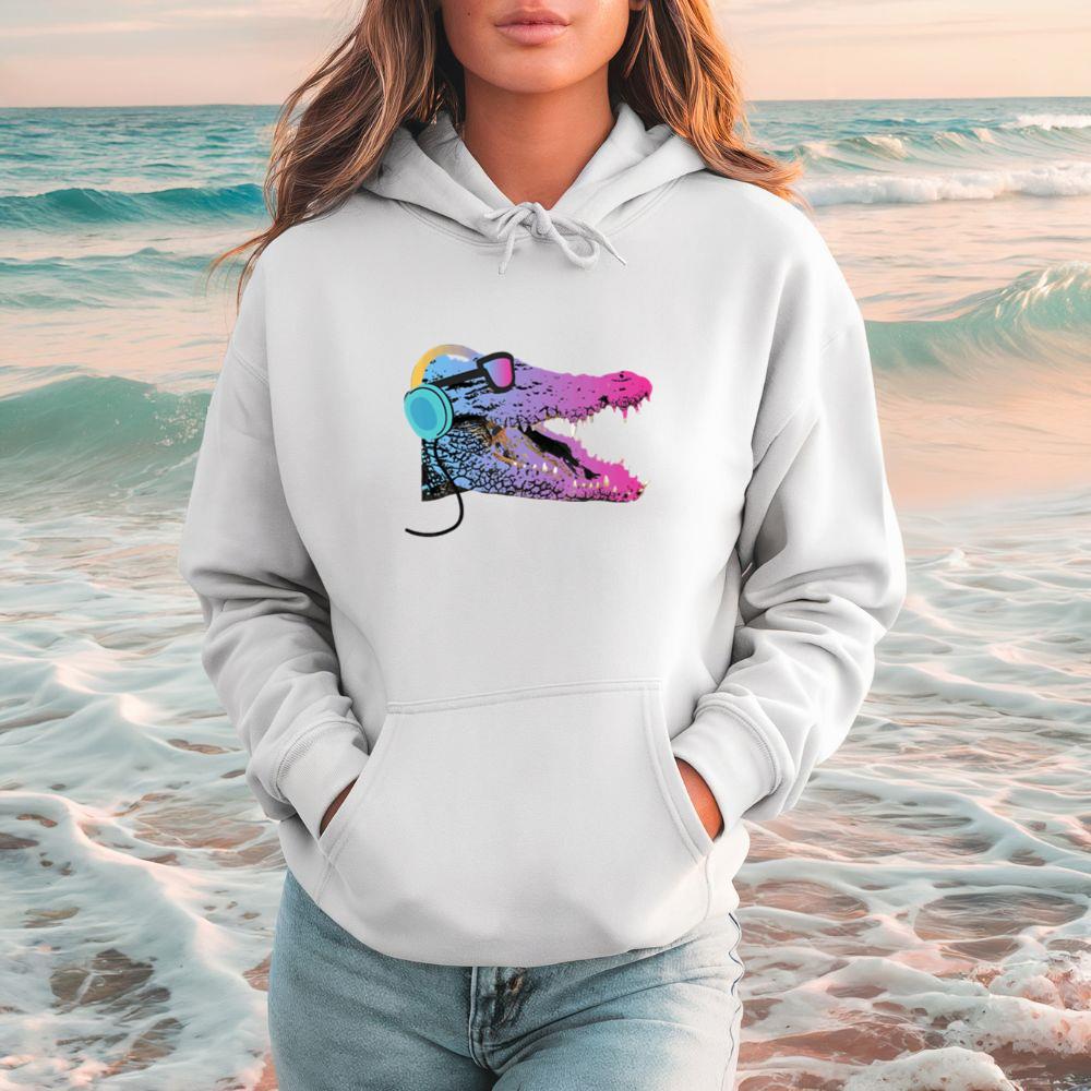 Relaxing Alligator Crocodile Zoo Animal Funny Gift Hoodie