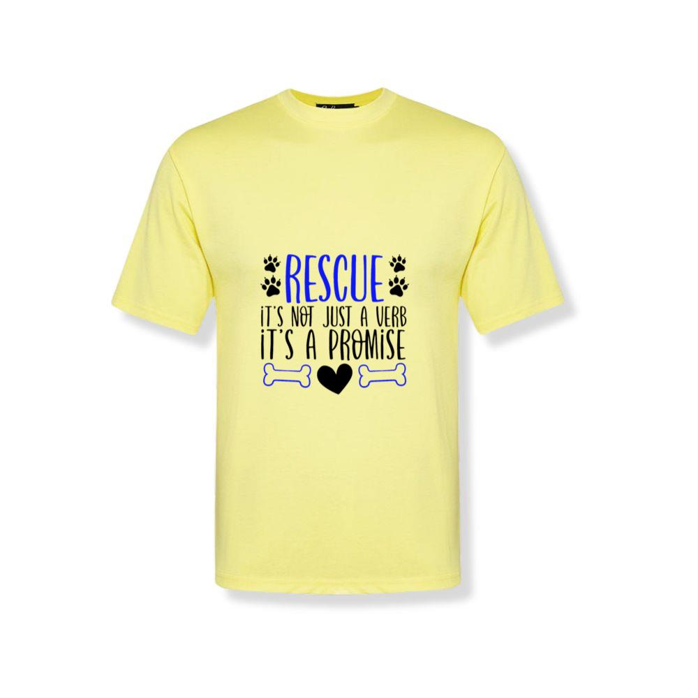 Rescue It’s Not Just a Verb It’s a Promise Dog Cat Adoption Gift T-Shirts