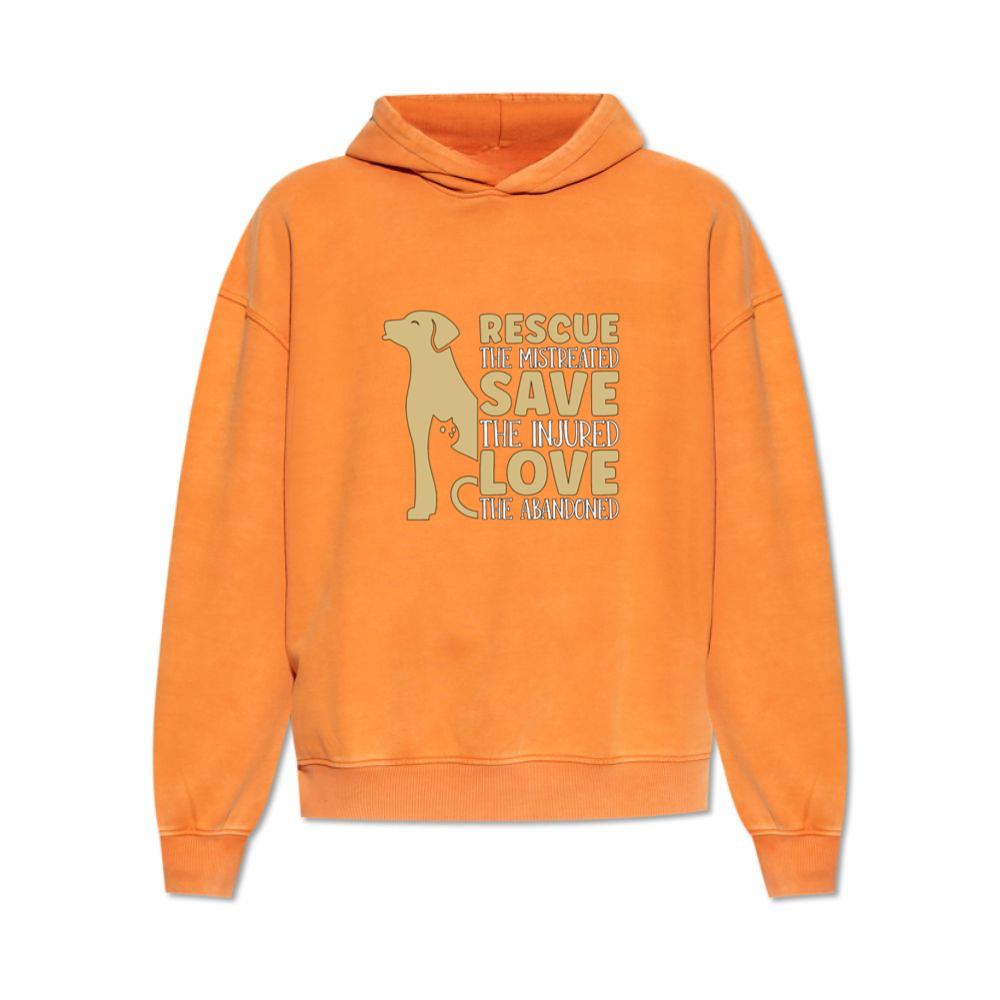 Rescue Save the Mistreated Love the Abandoned Animal Foster Gift Hoodie
