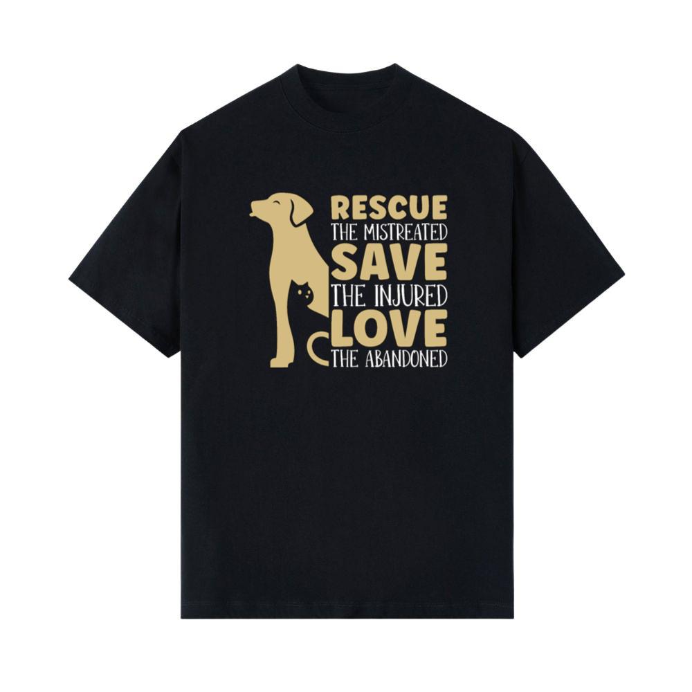 Rescue Save the Mistreated Love the Abandoned Animal Foster Gift T-Shirt