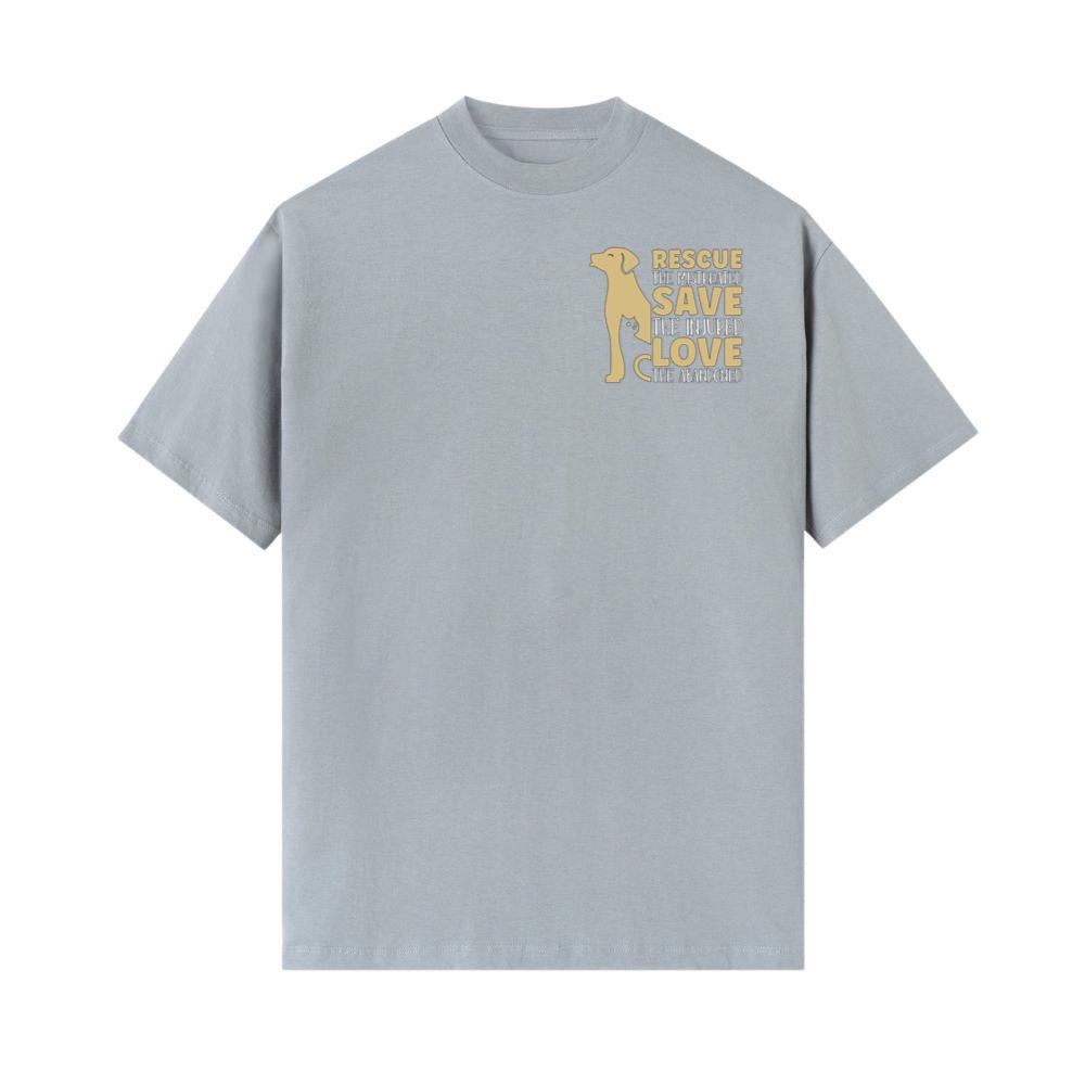 Rescue Save the Mistreated Love the Abandoned Animal Foster Gift T-Shirt - Image 2