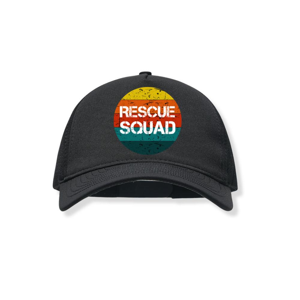 Rescue Squad Vintage Style Animal Adoption Pet Lover Gift Black Hat