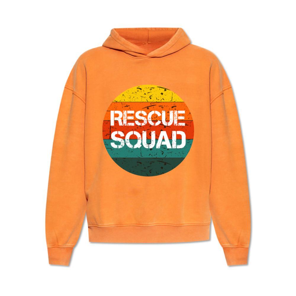 Rescue Squad Vintage Style Animal Adoption Pet Lover Gift Hoodie