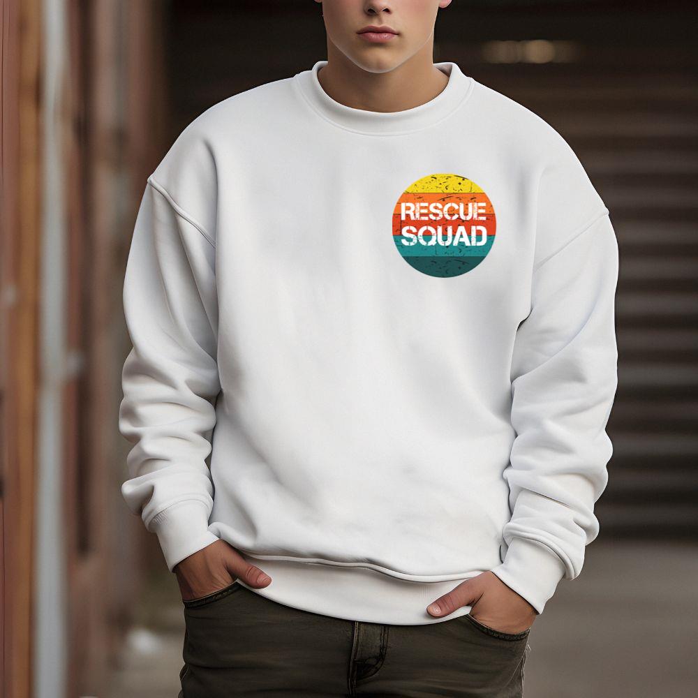 Rescue Squad Vintage Style Animal Adoption Pet Lover Gift Sweatshirt