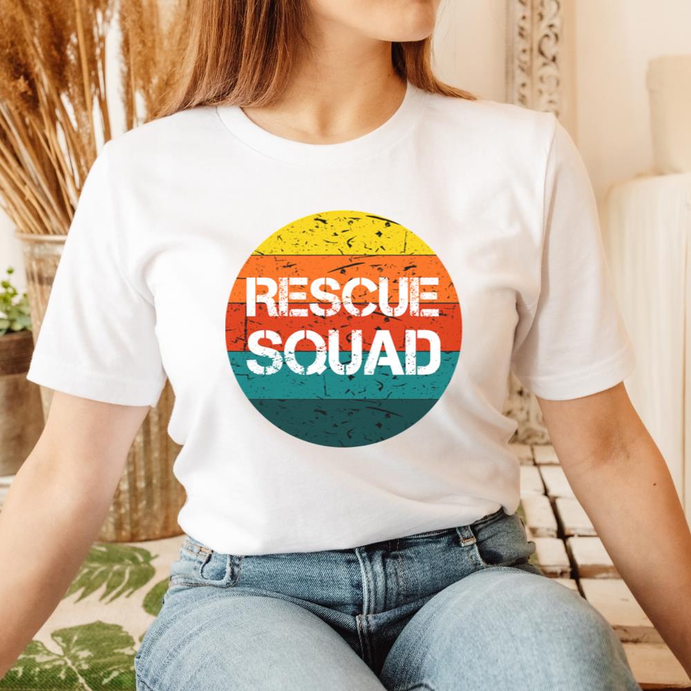 Rescue Squad Vintage Style Animal Adoption Pet Lover Gift T-Shirt