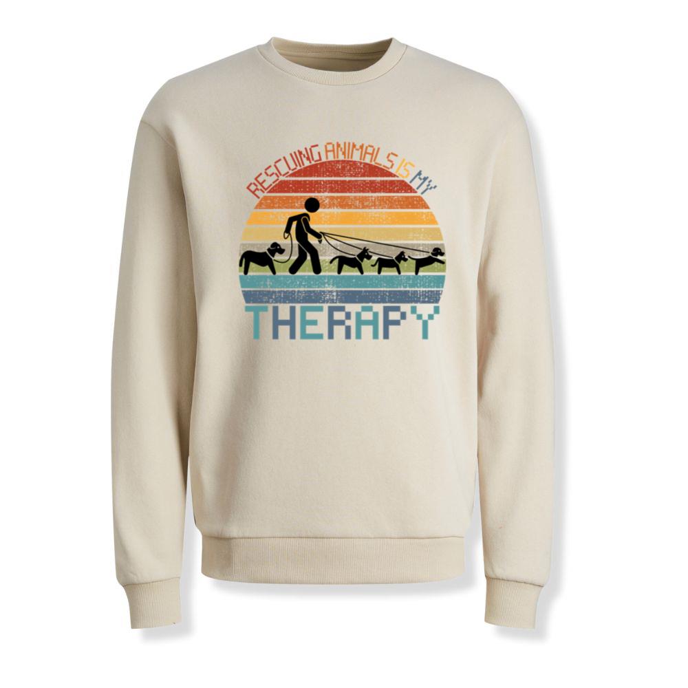 Rescuing Animals Is My Therapy Animal Control Worker Gift Sweatshirt 2 Rescuing Animals Is My Therapy Animal Control Worker Gift Sweatshirt - Image 2