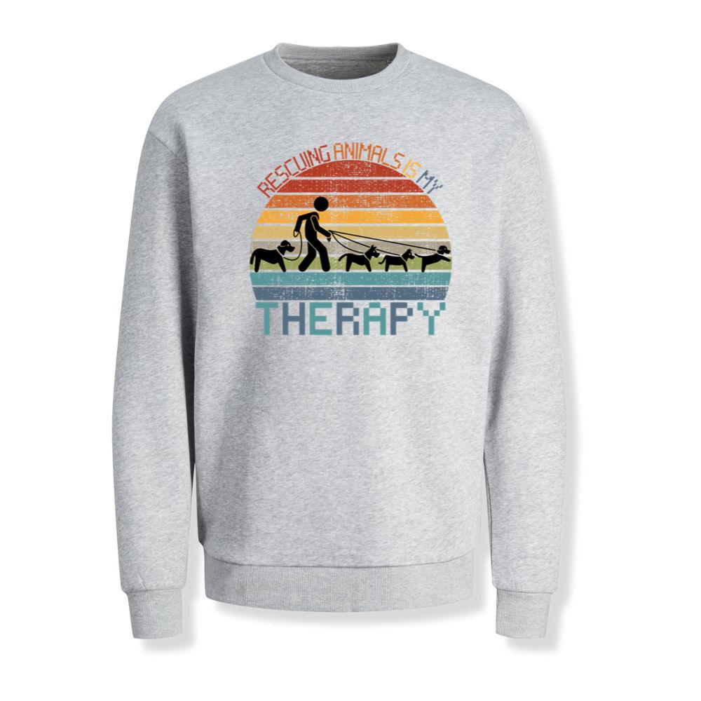 Rescuing Animals Is My Therapy Animal Control Worker Gift Sweatshirt