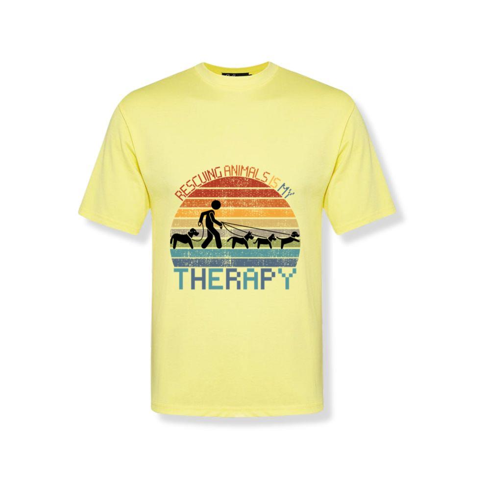 Rescuing Animals Is My Therapy Animal Control Worker Gift T-Shirts