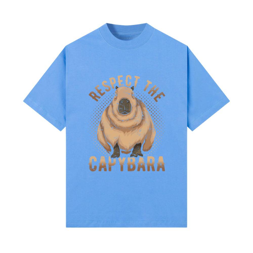 Respect the capybara animal Funny capybara T-Shirt