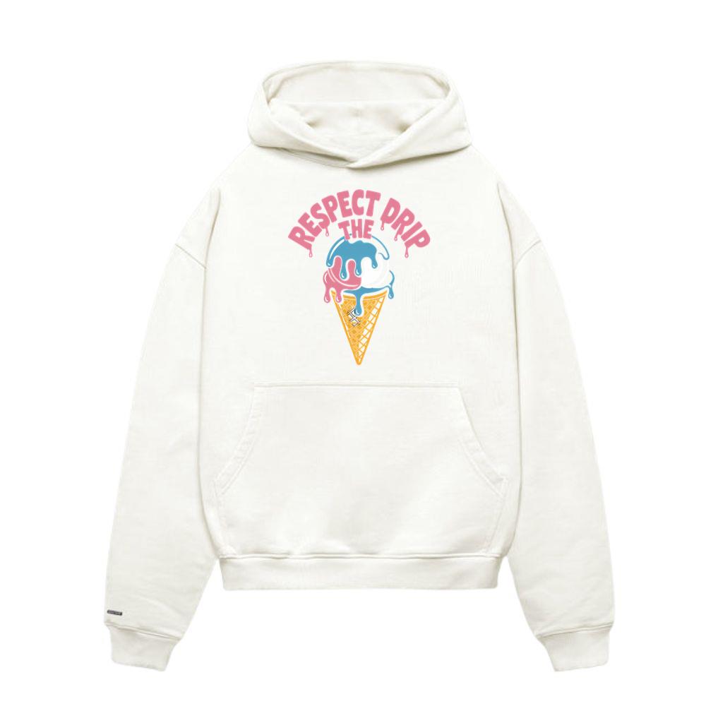 Respect The Drip Funny Ice Cream Cone Streetwear Hoodies