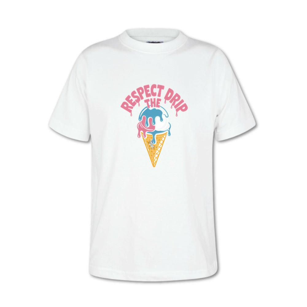 Respect The Drip Funny Ice Cream Cone Streetwear T-Shirt