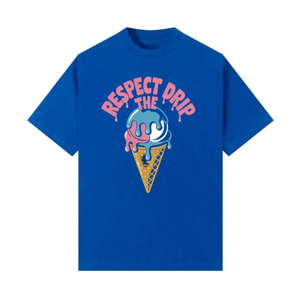 Respect The Drip Funny Ice Cream Cone Streetwear T-Shirt