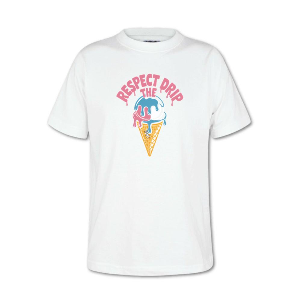 Respect The Drip Funny Ice Cream Cone Streetwear T-Shirts