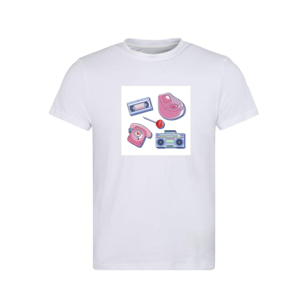 Retro 90s with Beanbag and Phone T-Shirts