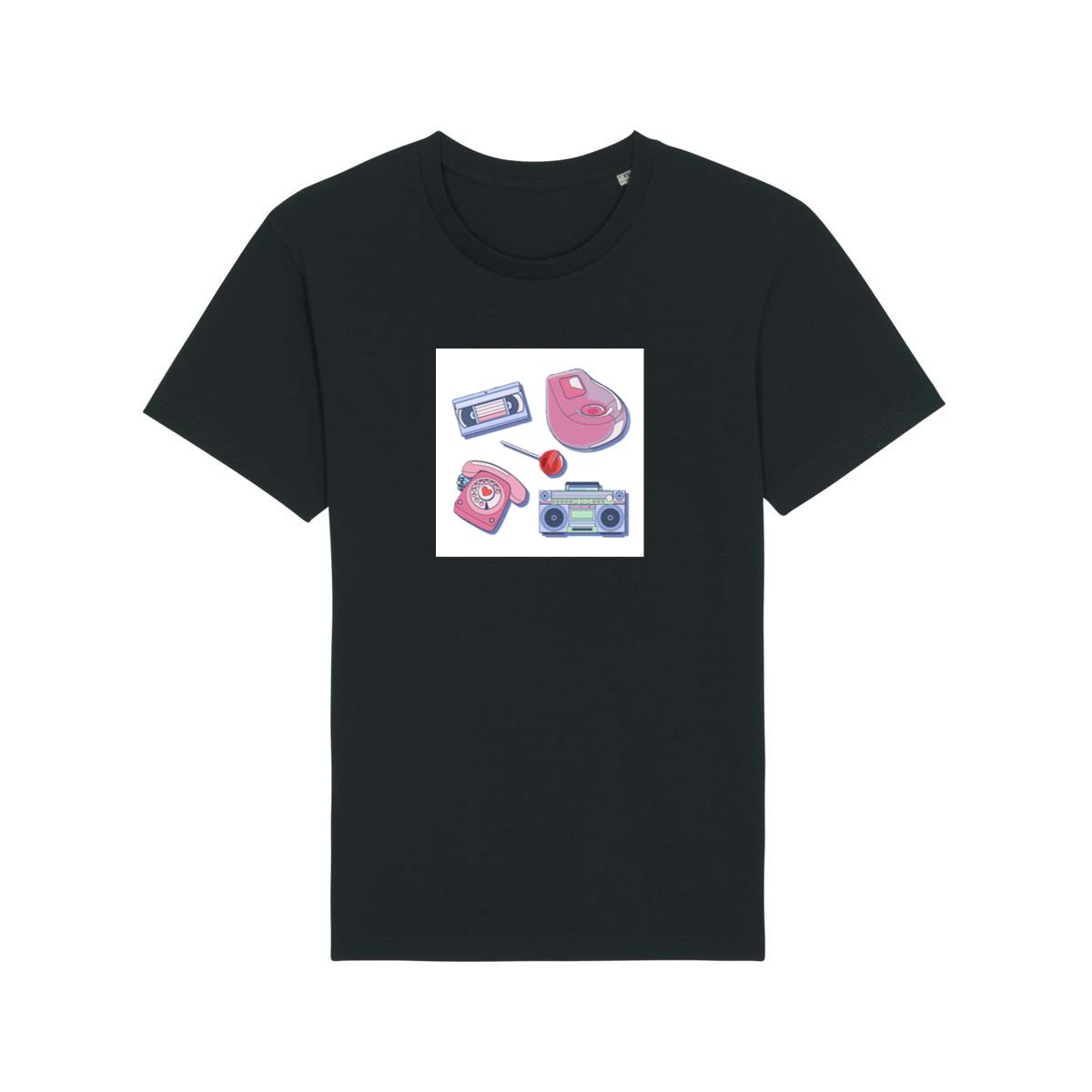 Retro 90s with Beanbag and Phone T-Shirts