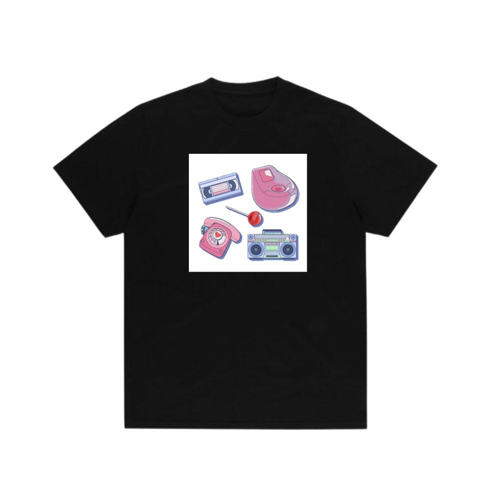 Retro 90s with Beanbag and Phone T-Shirts