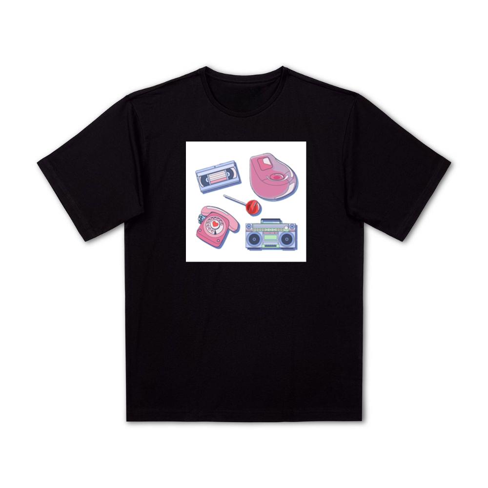 Retro 90s with Beanbag and Phone T-Shirts
