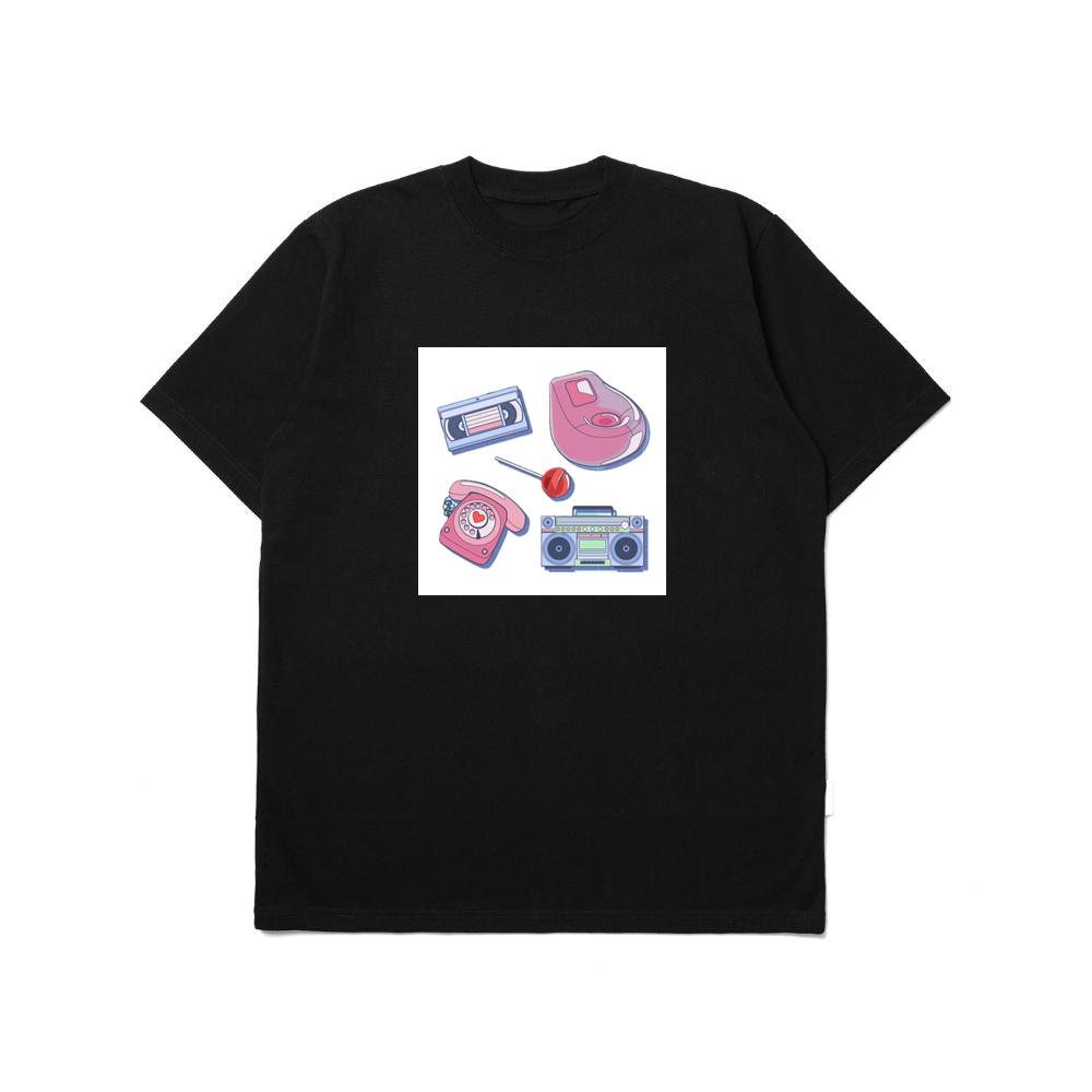 Retro 90s with Beanbag and Phone T-Shirts
