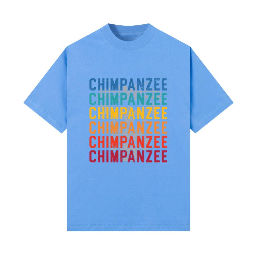 Retro Chimpanzee Monkey Wildlife Animal Zookeeper T-Shirt