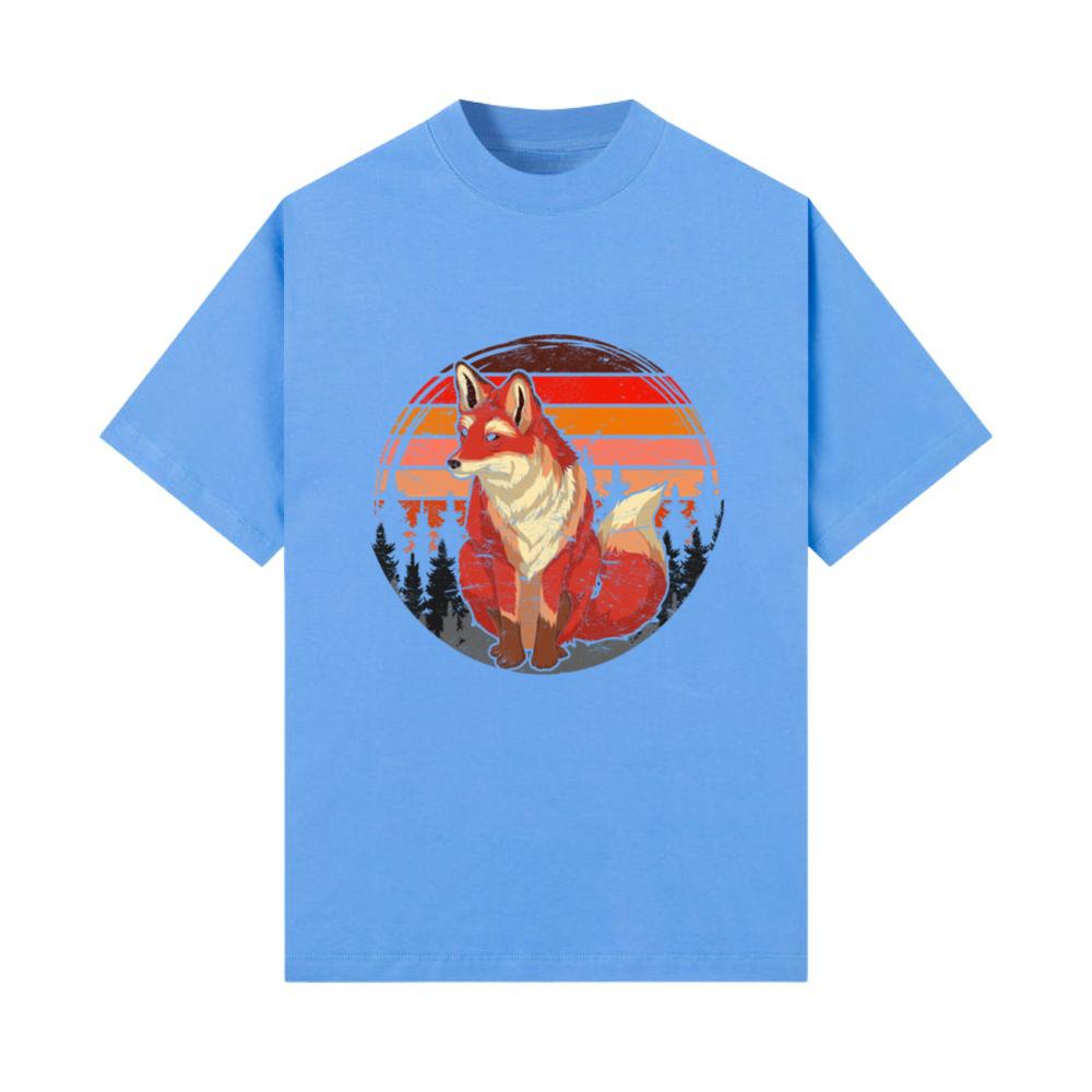 Retro forest animal lover nature gift fox T-Shirt