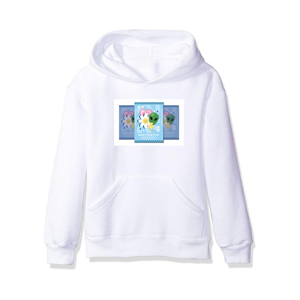 Retro-Futuristic Alien Bloom Hoodies