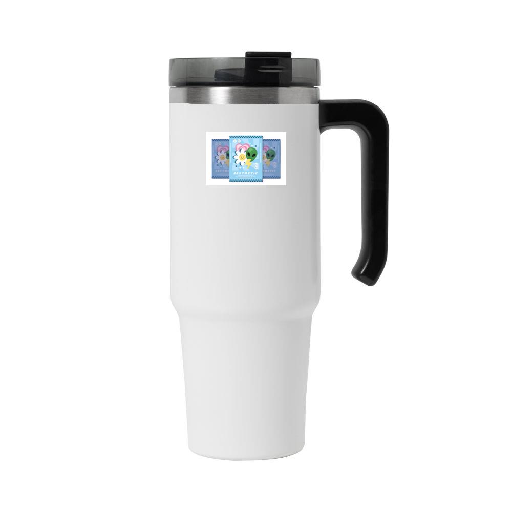 Retro-Futuristic Alien Bloom Tumbler