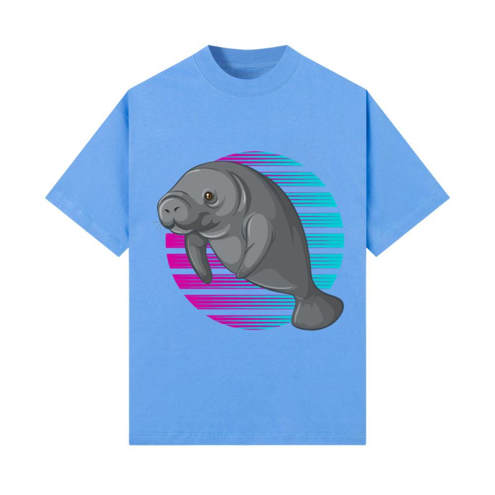 Retro Manatee Manatee Gift Animal Cute T-Shirt