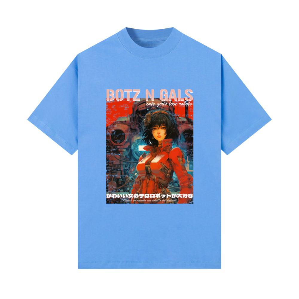 Retro Manga Anime Mecha Robot Female Pilot T-Shirt