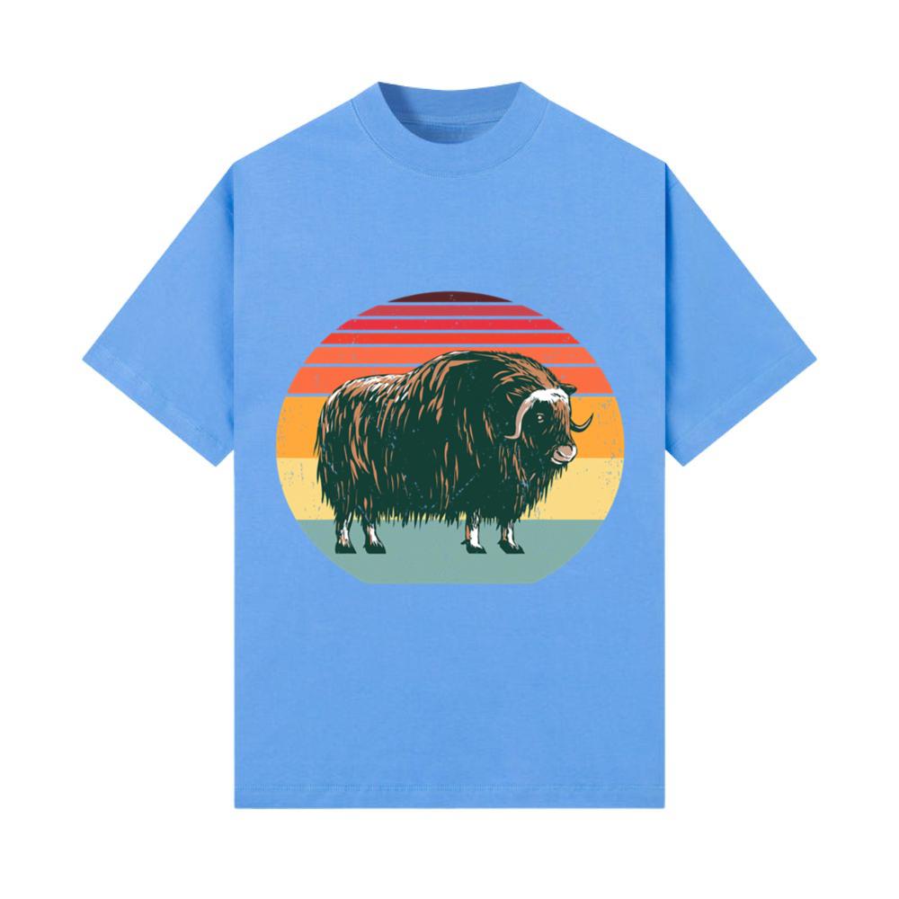 Retro Musk Musk Ox Arctic Animal Umingmak Alaska T-Shirt