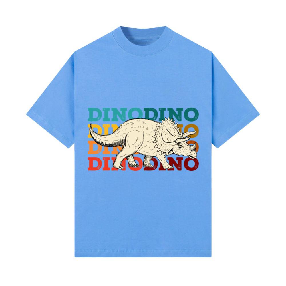 Retro Vintage Dino Triceratops Prehistoric Animal T-Shirt