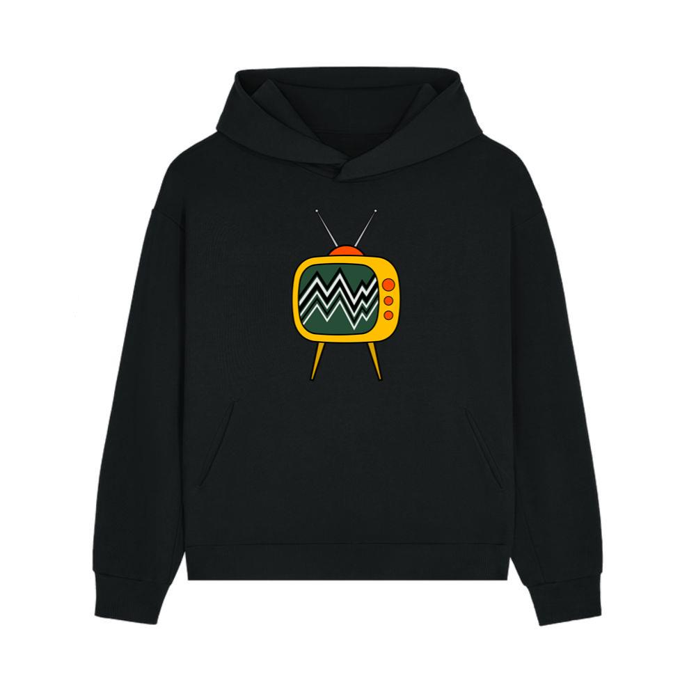 Retro Yellow Static Television Hoodie