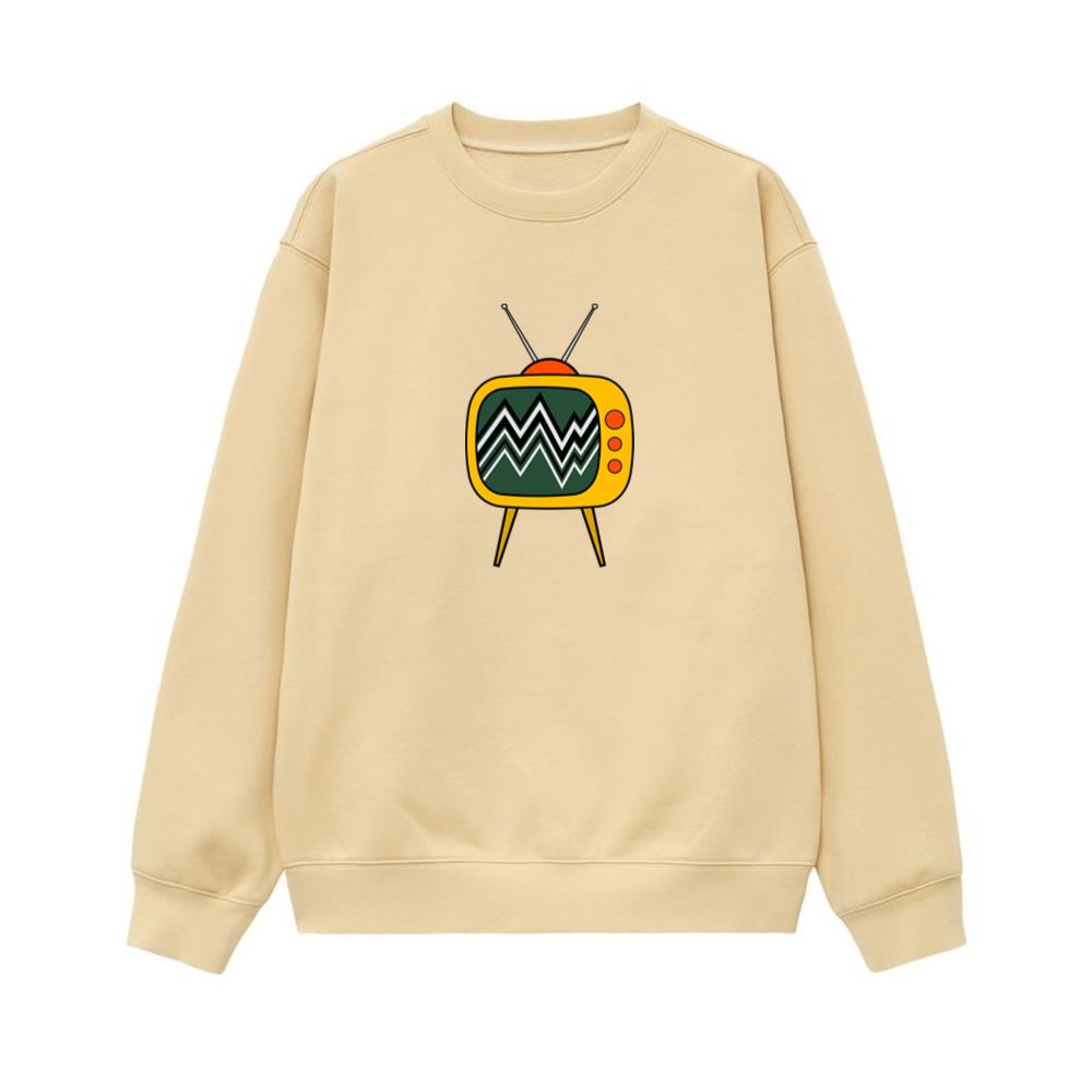 Retro Yellow Static Television Sweatshirt