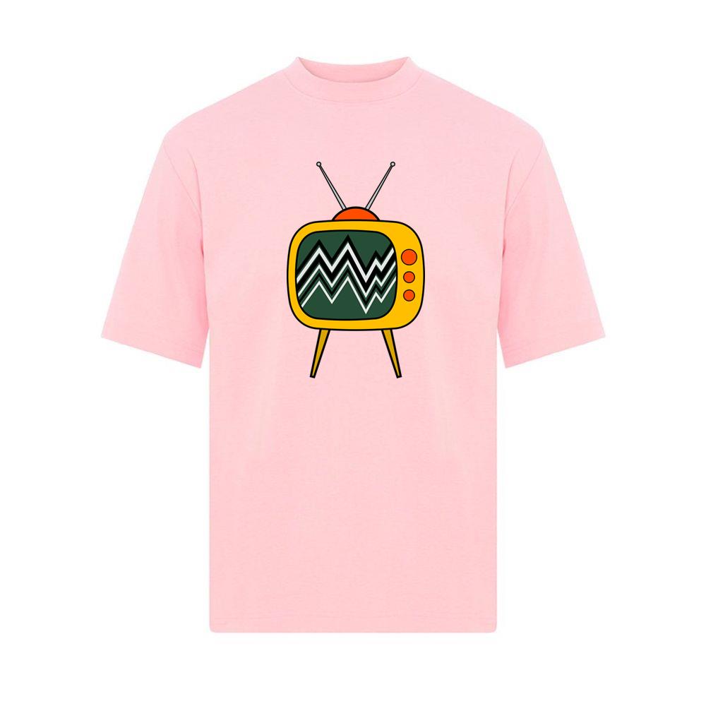 Retro Yellow Static Television T-Shirts