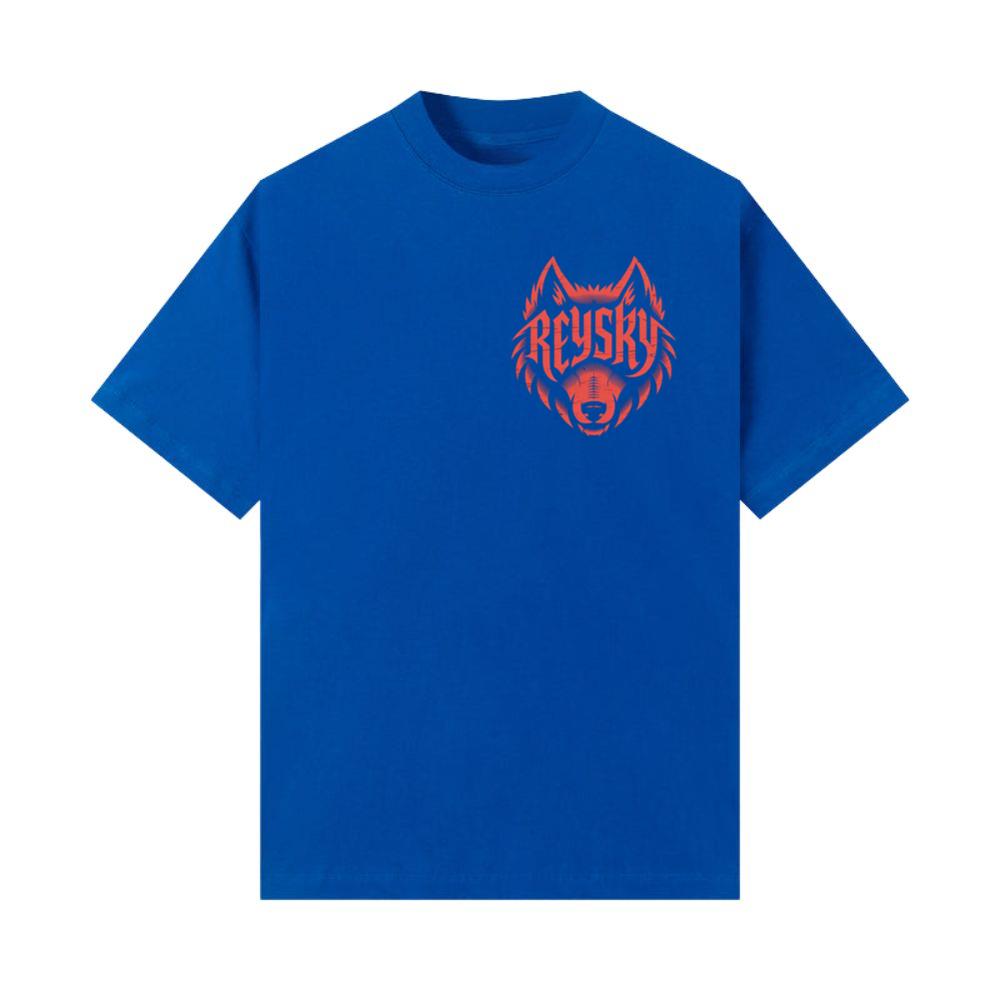 Reyski Red Wolf Head Aggressive Logo Style Design T-Shirts - Image 2