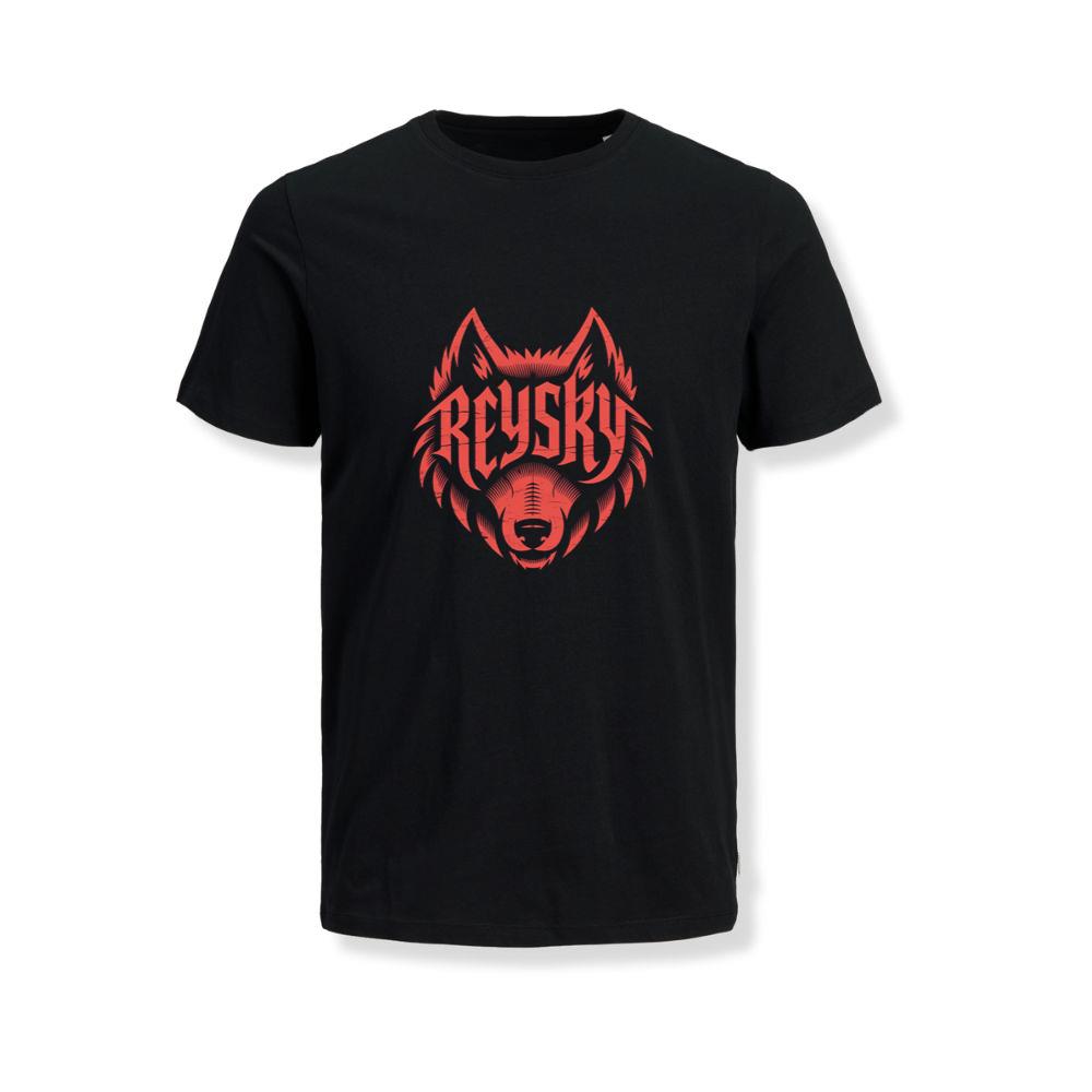 Reyski Red Wolf Head Aggressive Logo Style Design T-Shirts