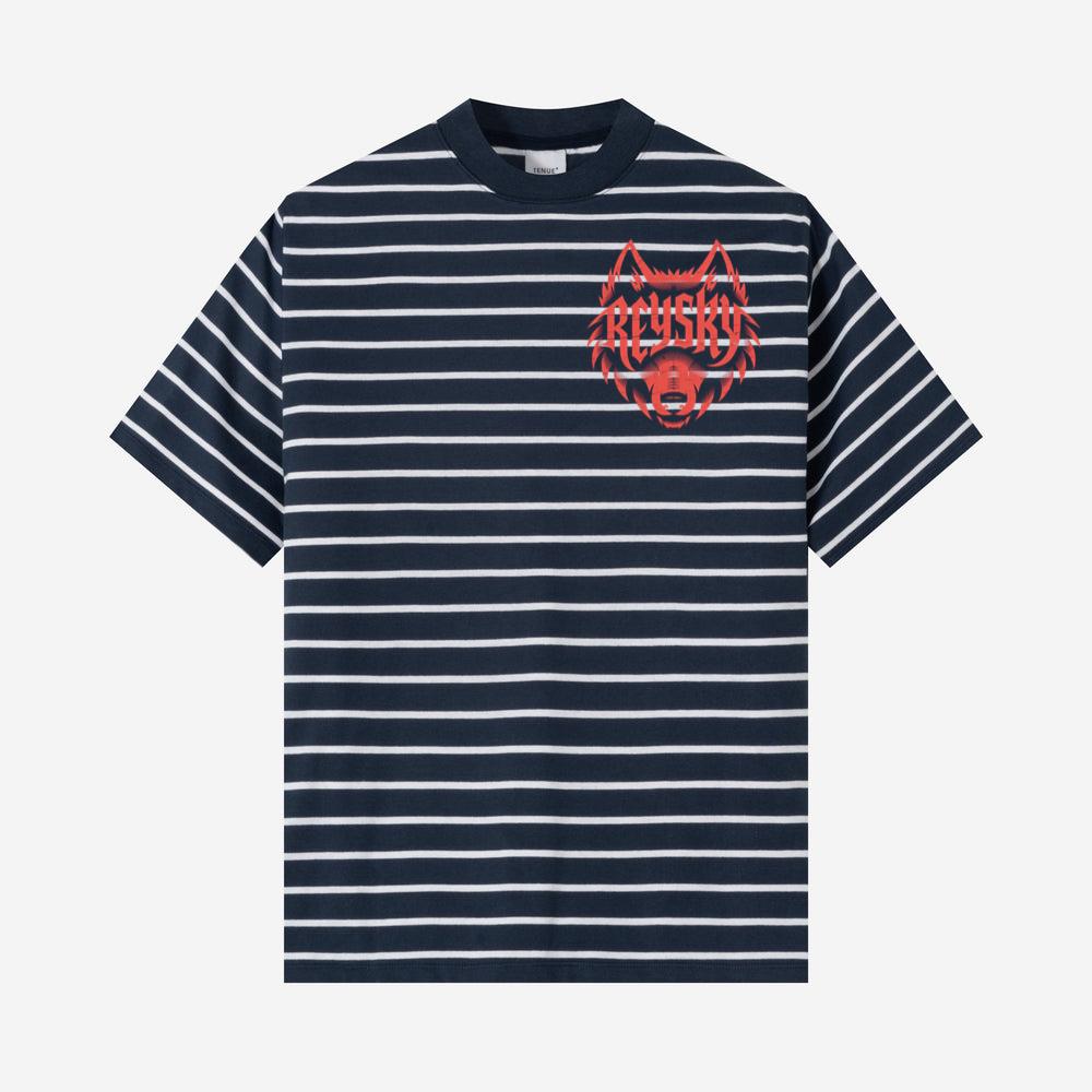 Reyski Red Wolf Head Aggressive Logo Style Design T-Shirts