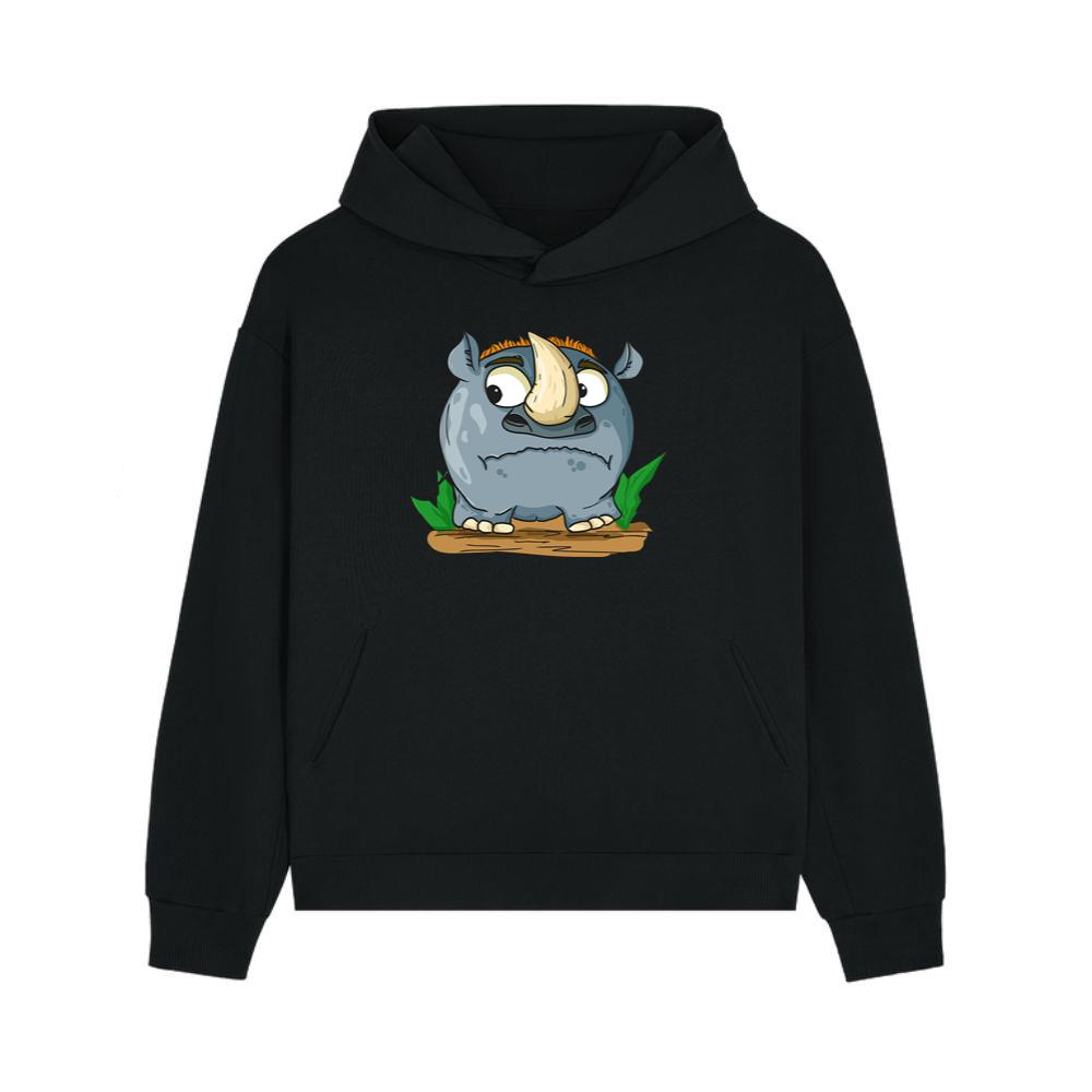 Rhino Confused Happy Sad Hoodie