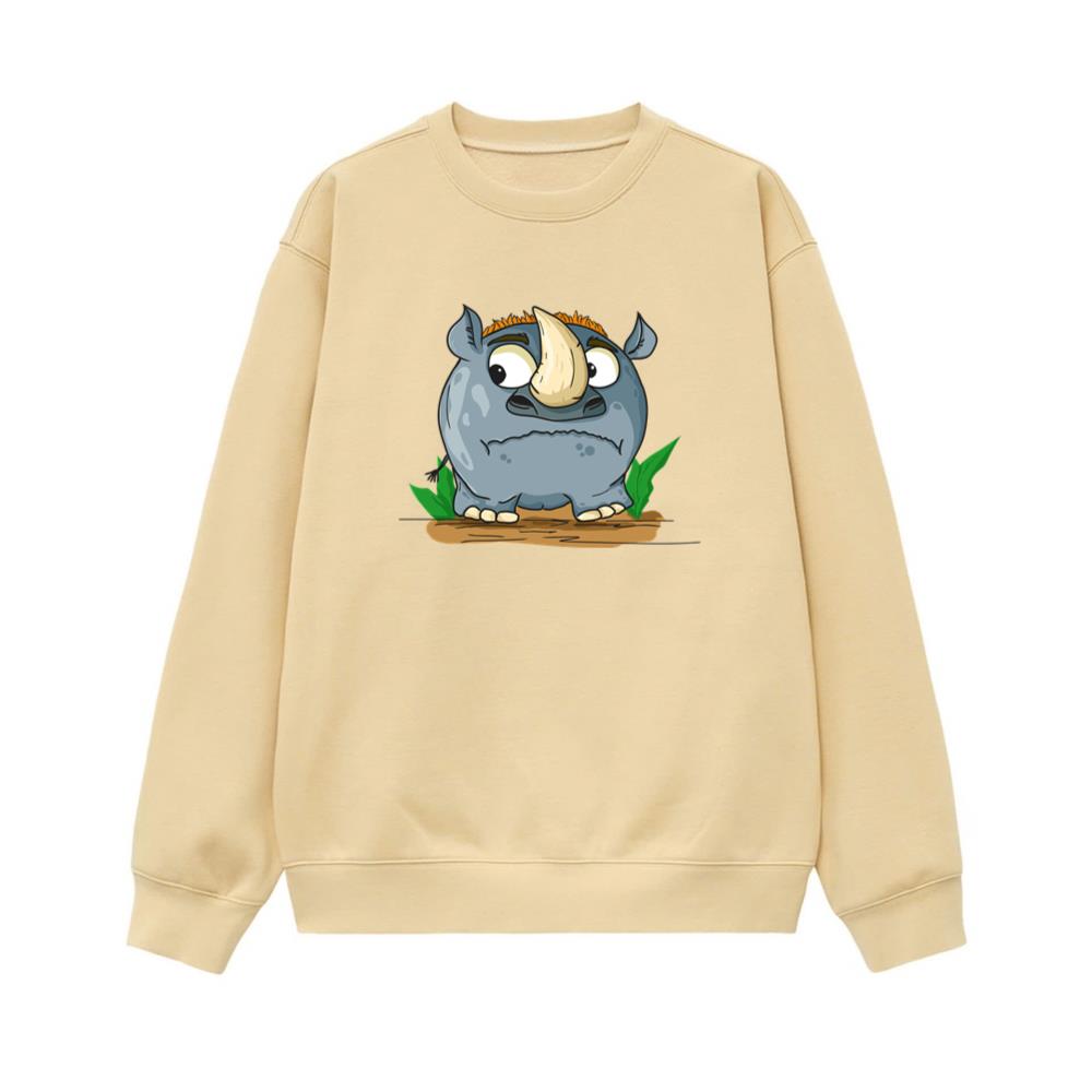 Rhino Confused Happy Sad Sweatshirt