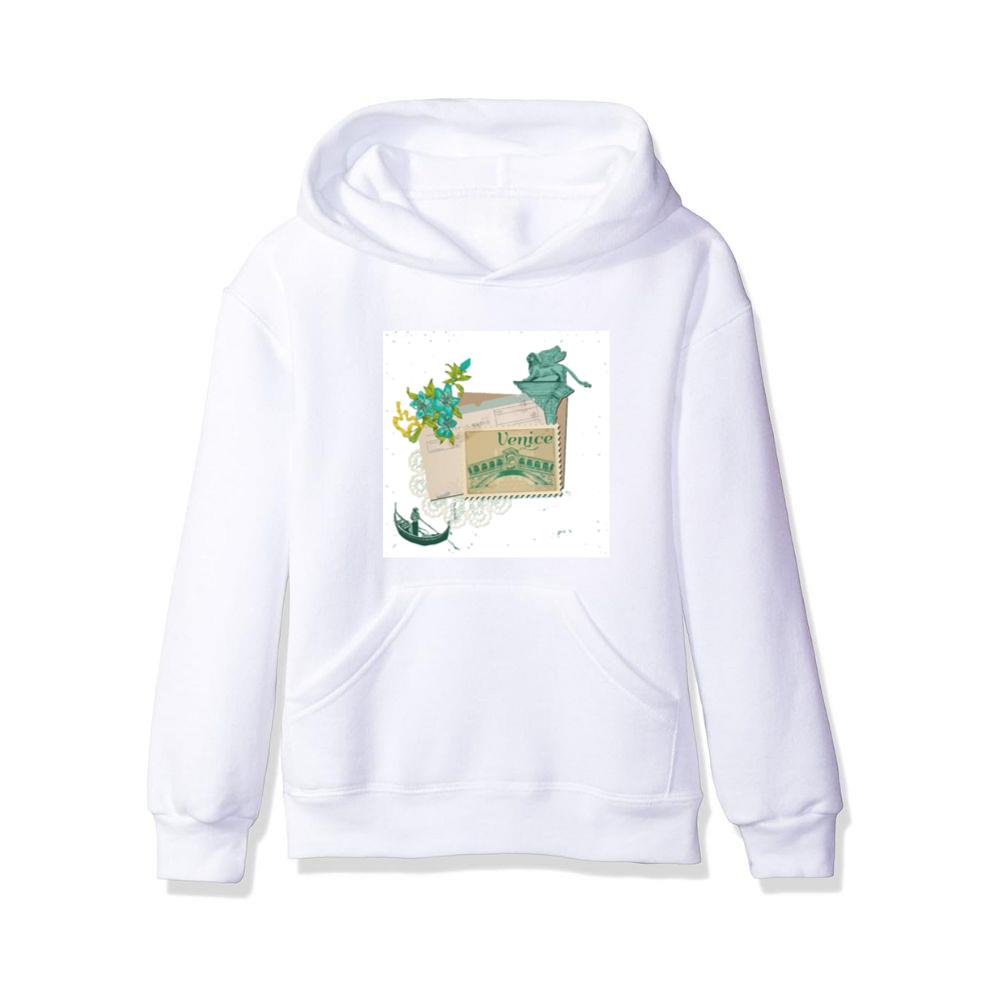 Rialto Bridge, Lion, and Gondola Collage Hoodies