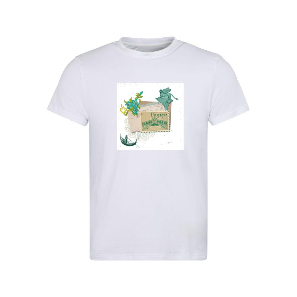 Rialto Bridge, Lion, and Gondola Collage T-Shirts